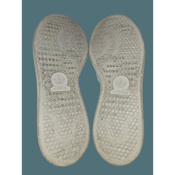 Adidas Stan Smith Triple White Sneakers Men Size 6.5 Women 7.5 - Picture 2 of 13